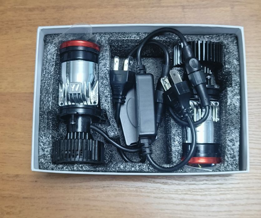 Мини-линзы Y7D, H4, Led лампы.