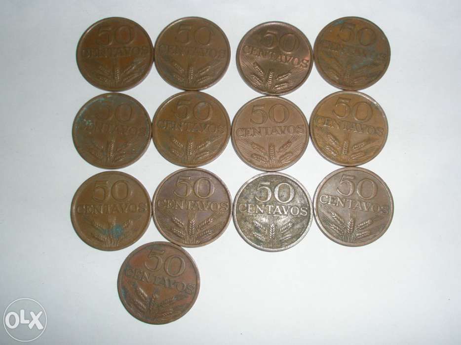 Moedas de 50 centavos
