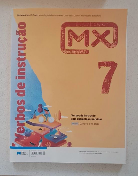 Caderno fichas matemática, MX 7⁰ ano