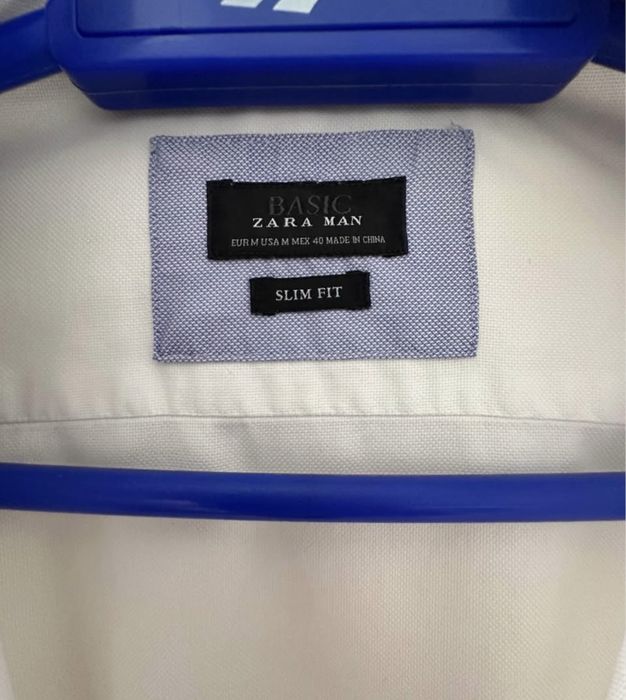 Camisa branca homem tamanho m zara
