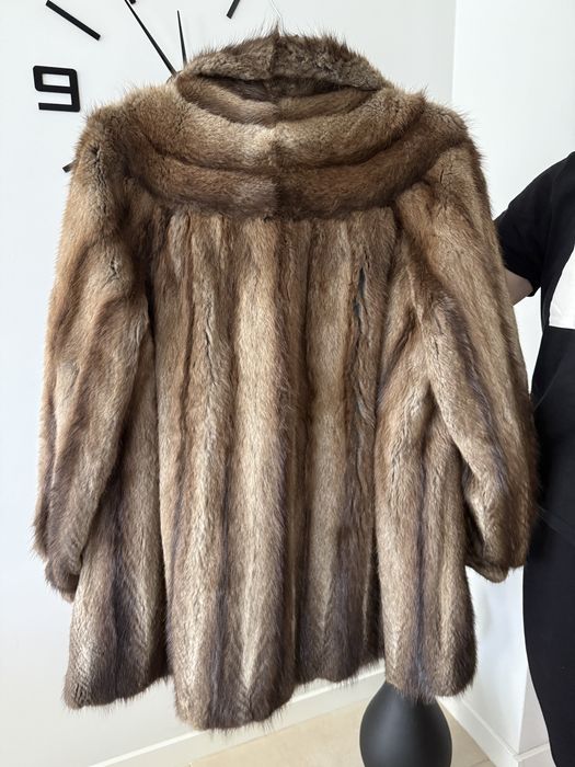 Futro naturalne brazowe