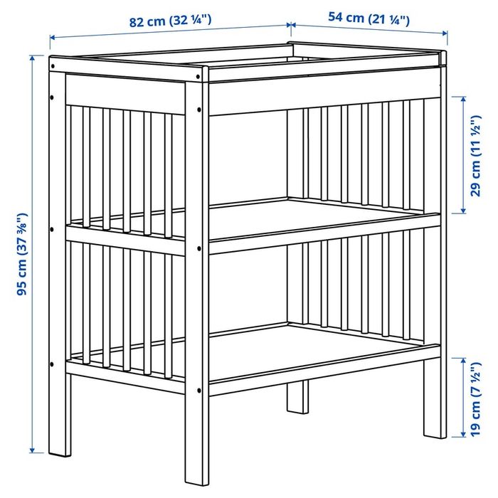 Trocador + muda-fraldas IKEA