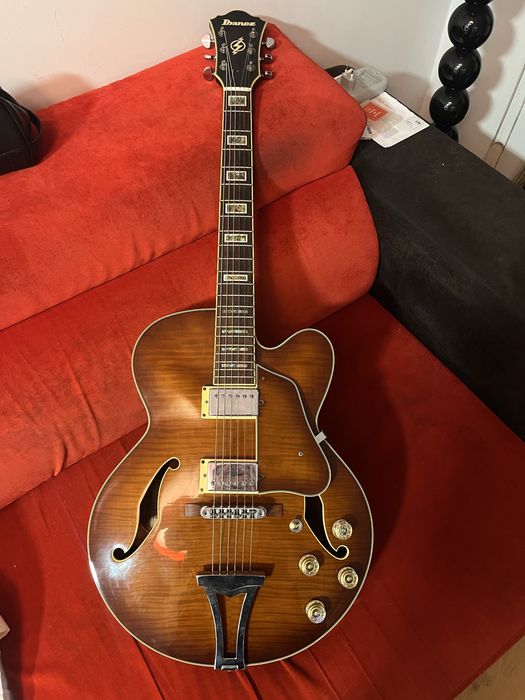 Ibanez Artcore AF85-VLS Full Hollowbody + Mala Rígida + Pestana em Osso
