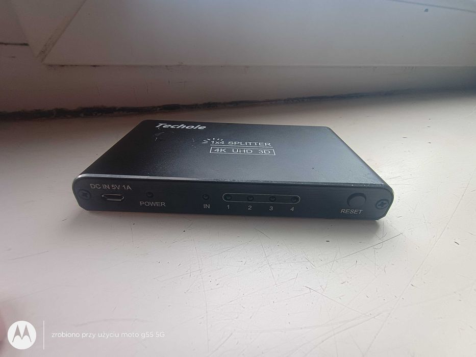Splitter HDMI 1x4 4K – Techole – 1 wejście / 4 wyjścia