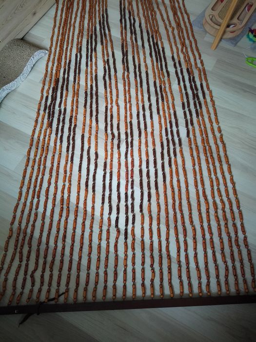 Koraliki na drzwi  kotara  Boho z czasów PRL-u