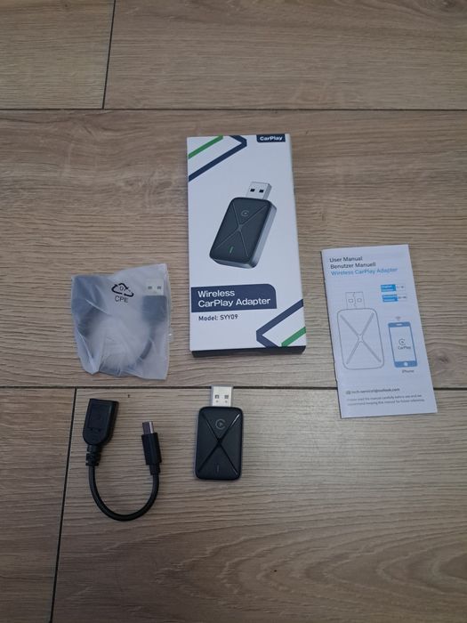 Adapter Carlink 5.3 Carplay Mini Android Auto Bezprzewodowy WiFi Bluet