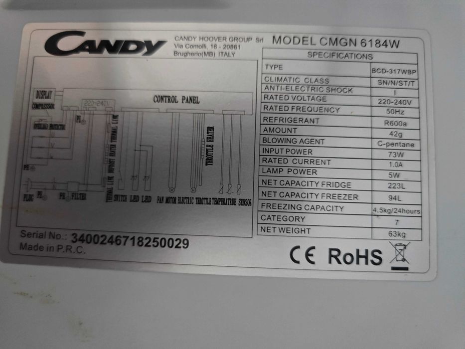 Sprzedam lodówko zamrazarke