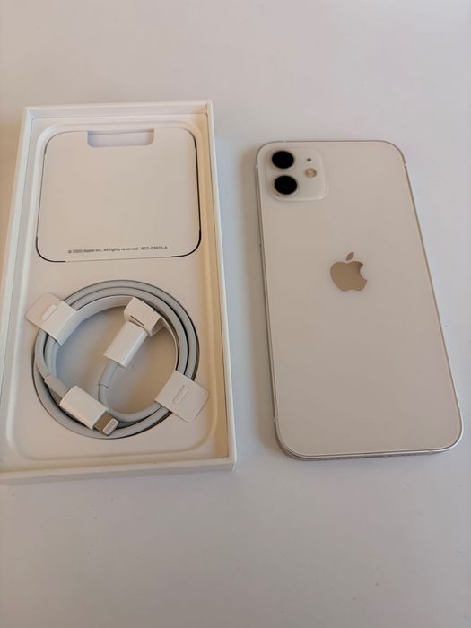 iPhone 12 Biały 64 GB | Bateria 79 % | Super stan