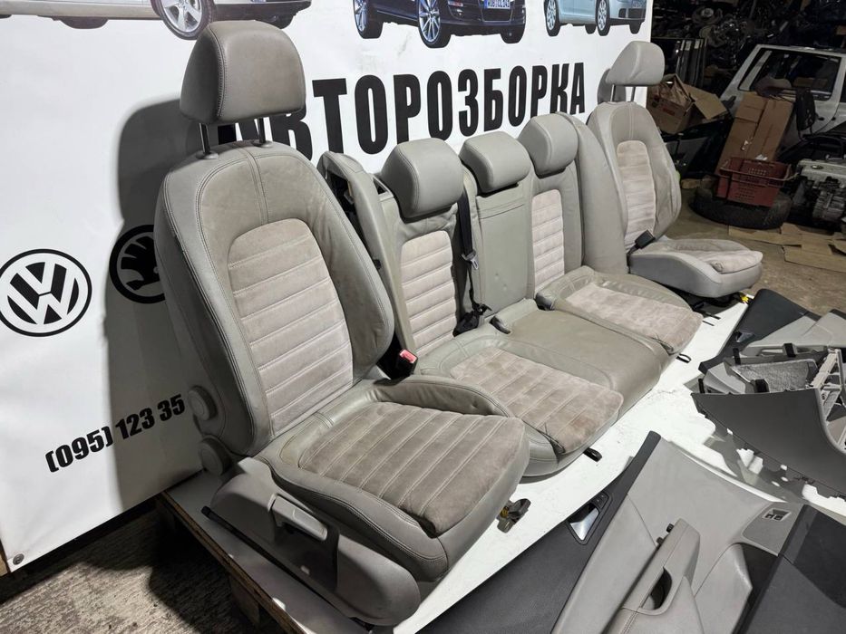 салон пассат б6 сидушки сидіння сиденья passat b6 алькантара рекаро