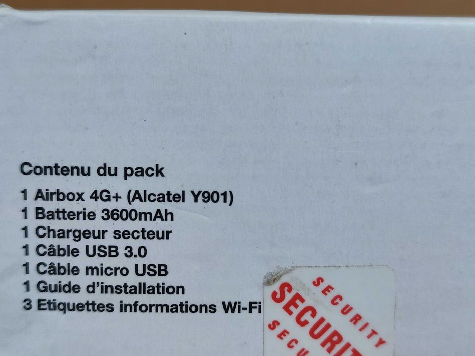 Alcatel 4G+ Y901 Bateria 3600mAh USB3 Router Hotspot