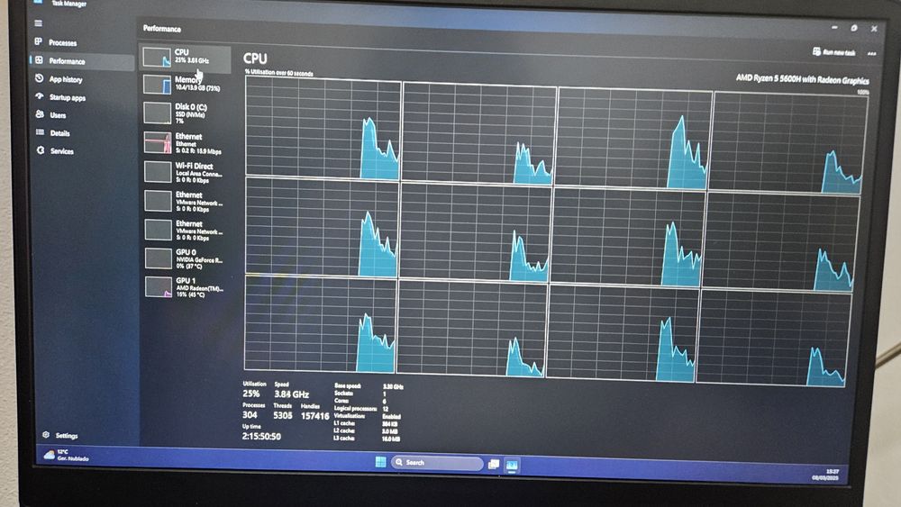 Portátil Ryzen 5 5600h, 16gb ram