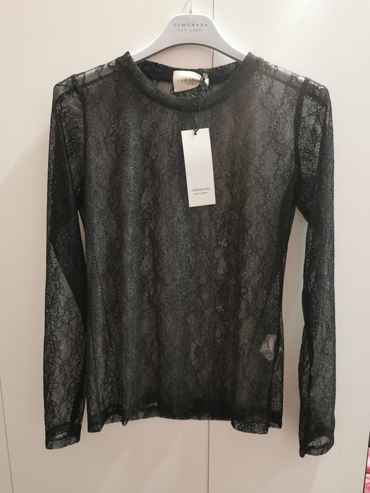 Bluzka koronka czarna lemonada 38
