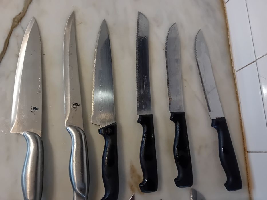 Conjunto de 11 Facas Cozinha Diversas