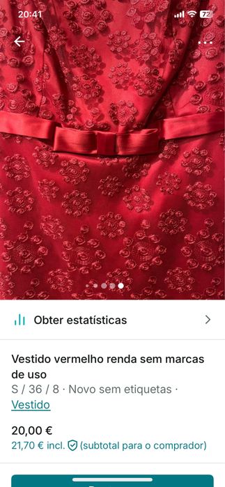Vestido cerimonia novo renda