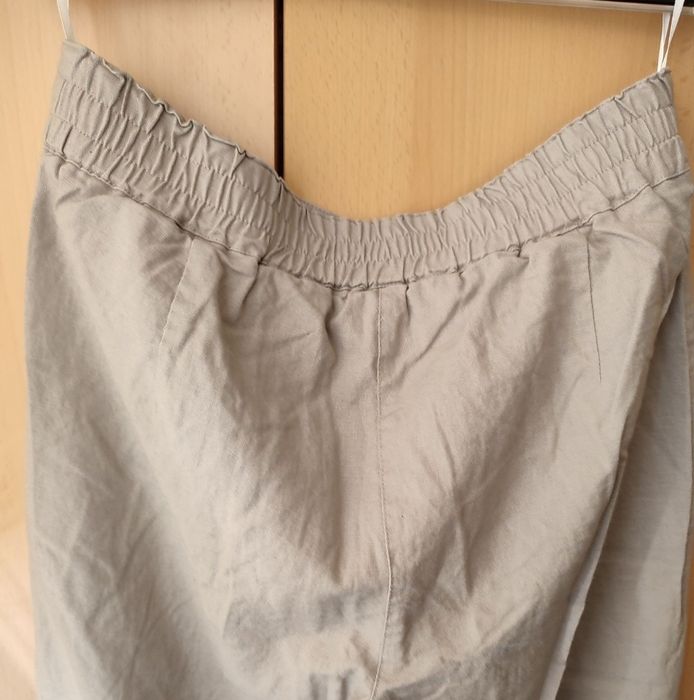 Damskie spodnie lniane