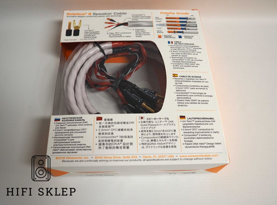 Wireworld Solstice 8  kabel głośnikowy - 2x2,5m/wyprzedaż !!!