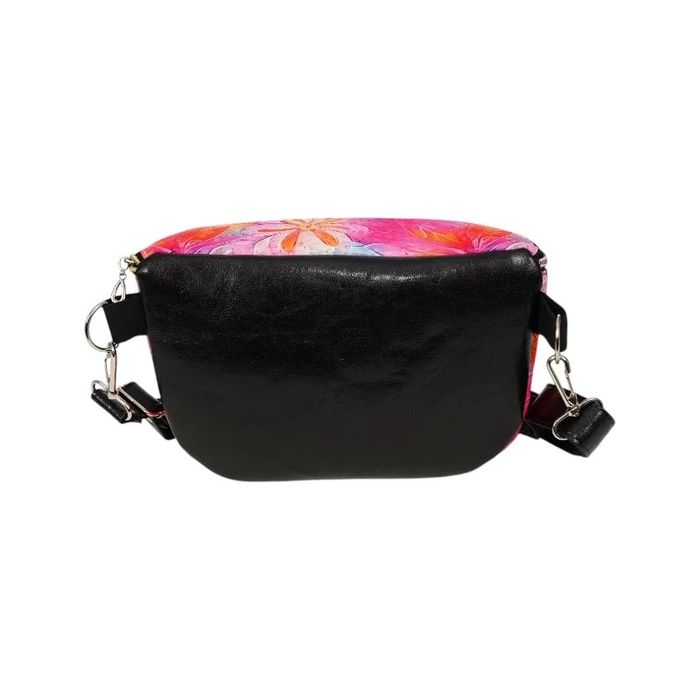 Czarna Nerka Kwiatowa – Elegancka Torebka Damska