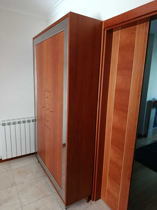 Movel Multifuncional Madeira e Inox Polido