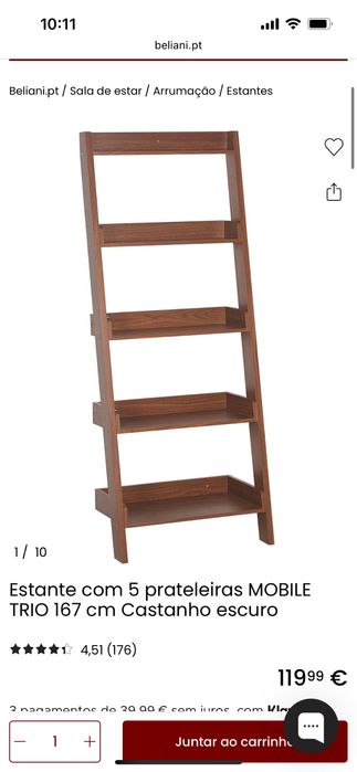 Movel tipo escadote Beliani