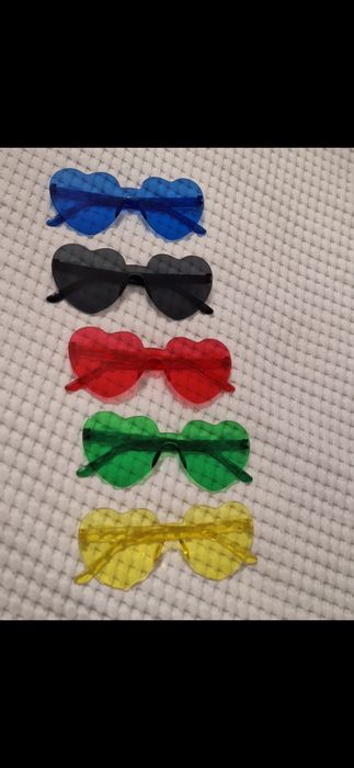 Okulary imprezowe serduszka 10 szt