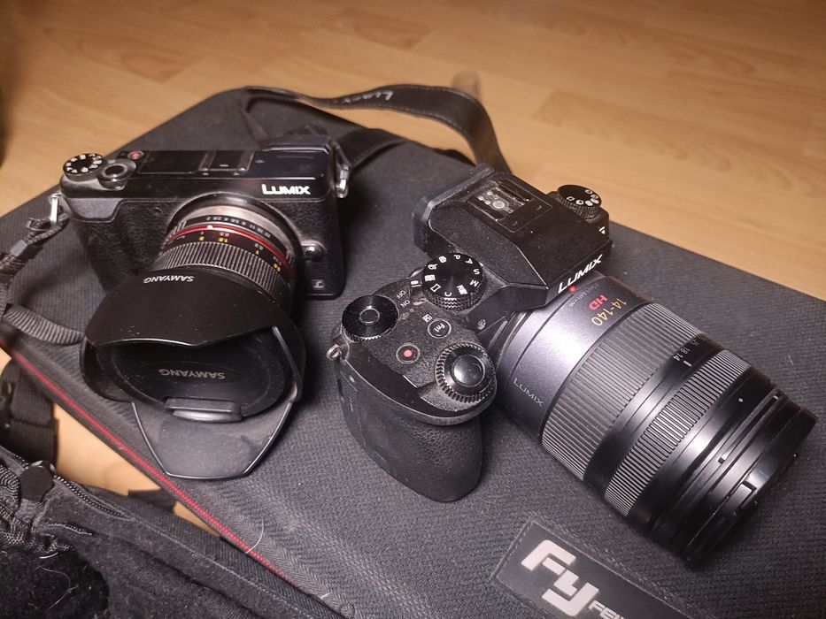 Lumix G7 + Lumix Gx80 + gimbal a2000 Feiyutech + zestaw Youtubera