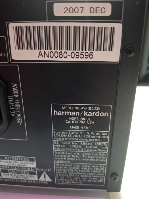 Amplituner herman kardon avr 350