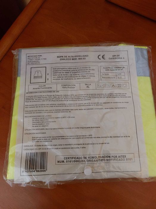Colete refletor - IMEX