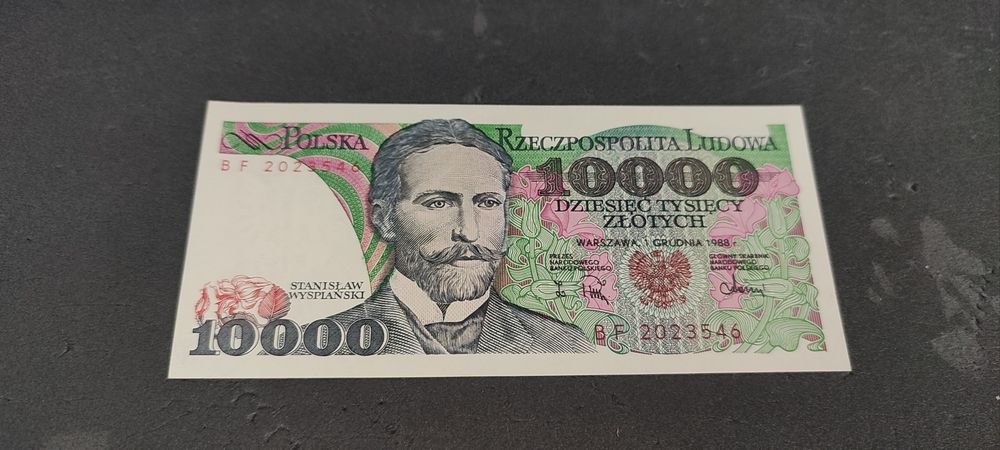 Banknot PRL 10000 zł seria BF stan bardzo dobry