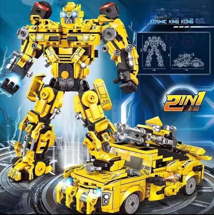 Конструктор 2в1 типу лего конструктор бамблбі трансформери