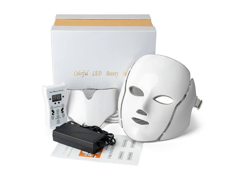 MASCARA DE LEDS Rosto e Pescoço -Fototerapia 7 Cores