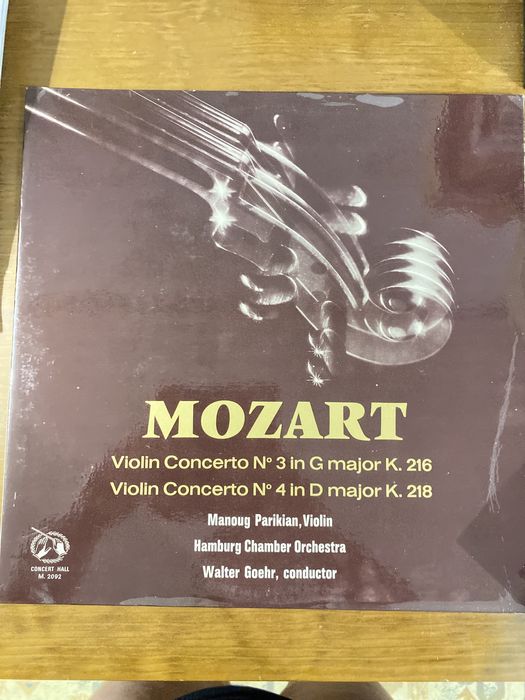 Vinil Mozart Violin concerto n.3 in G Major