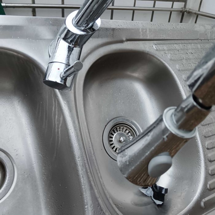 Banca cozinha e torneiras