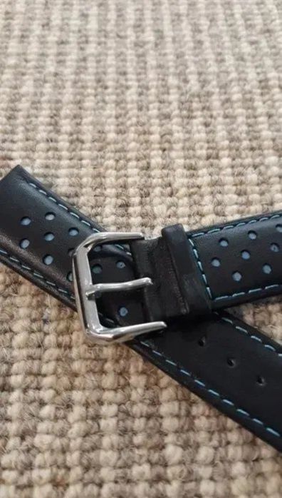 Bracelete Pele Azul  22mm