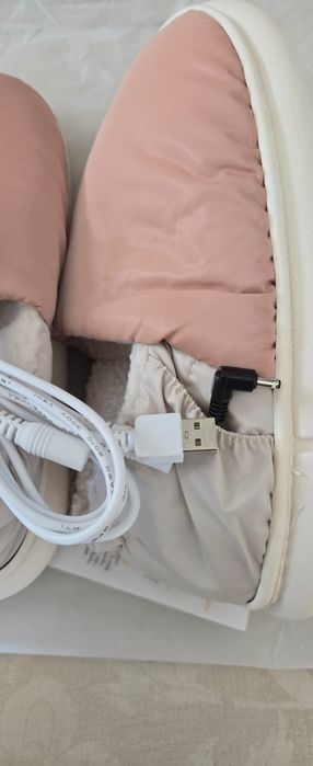 Pantofle unisex ogrzewane USB