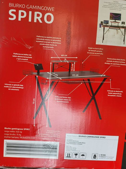 Biurko gemingowe nowe