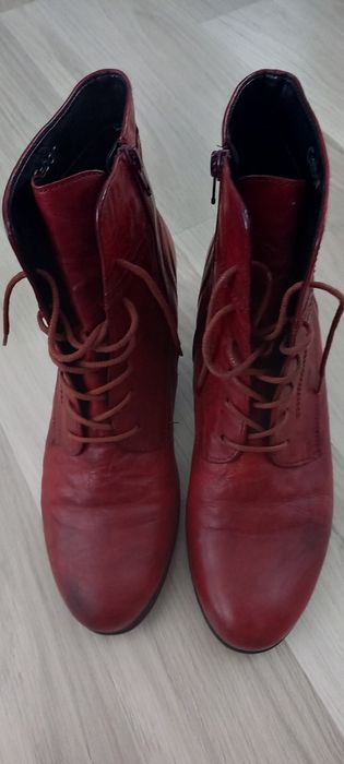 Botki damskie sznurowane Gabor