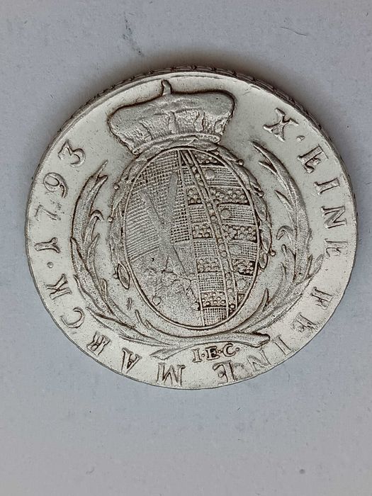 S1 M713, starocie stara moneta Fryderyk August kopia talar 1793