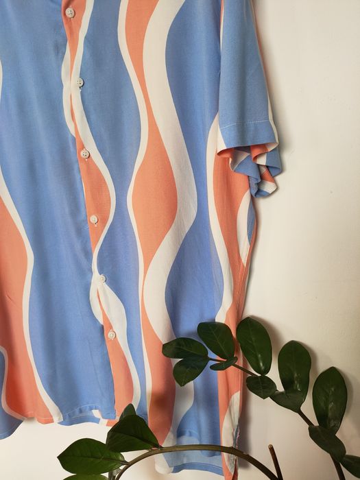 Pastelowa Koszula z Krótkim Rękawem Primark Wiskoza