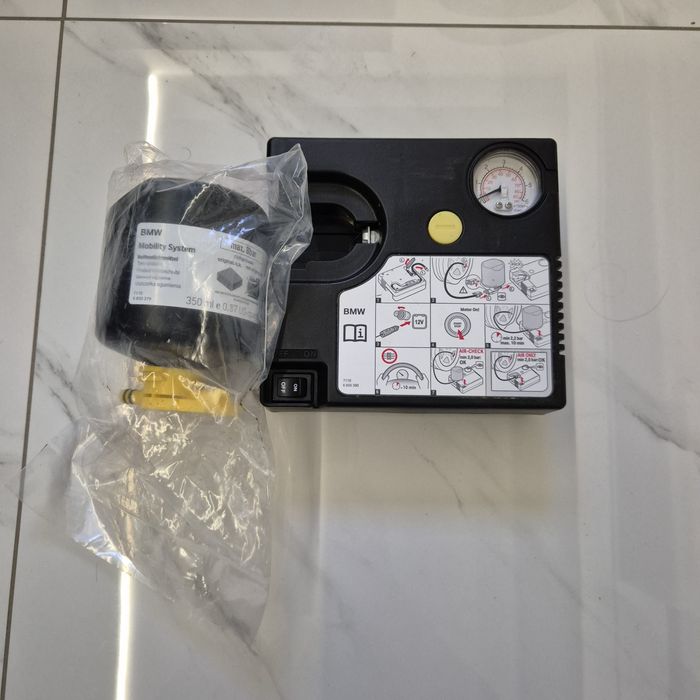 Kompresor do kół BMW nowy z płynem