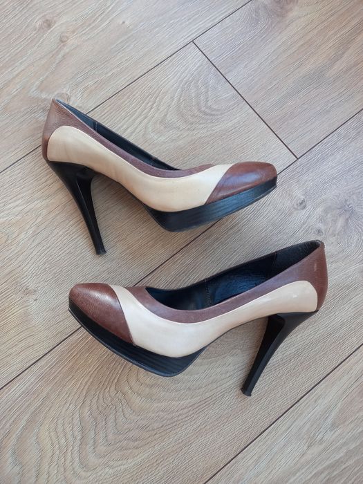 Czółenka na wysokim obcasie, szpilki, r.37, Quazi