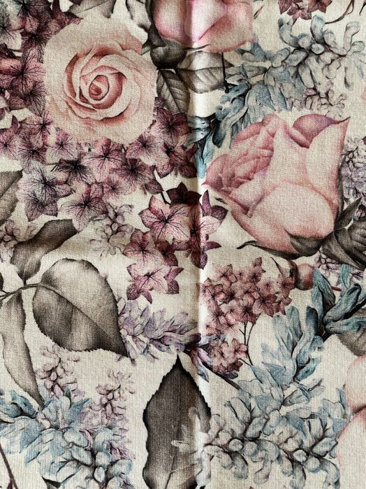 NOWY‼️ Komplet dziewczęcy czapka i komin rozmiar 50‼️ Kwiaty Premium‼️