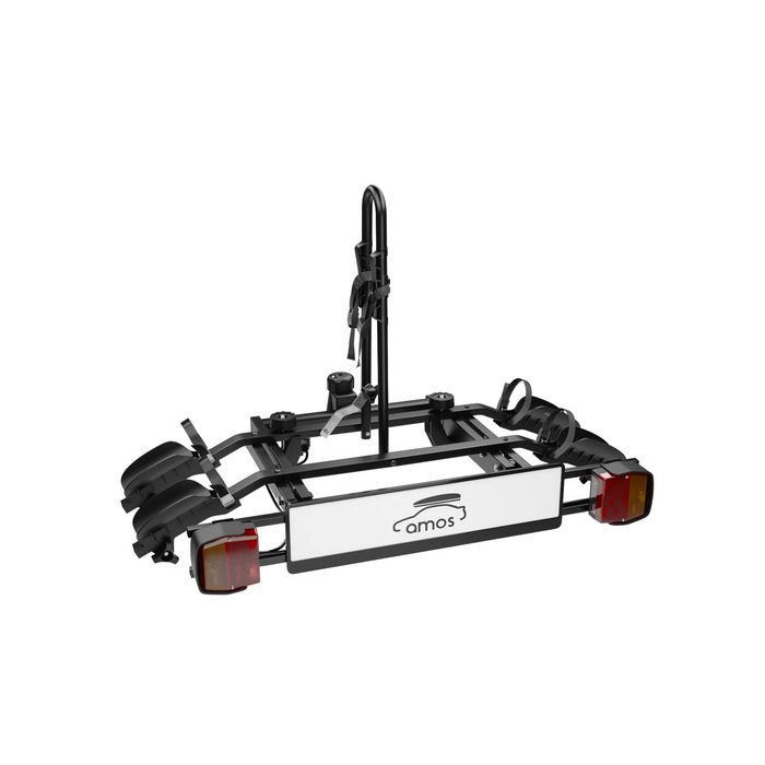 Bagażnik rowerowy platforma na hak Amos Tytan 2 Black uchylany na 2 rowery 75KG 7PIN