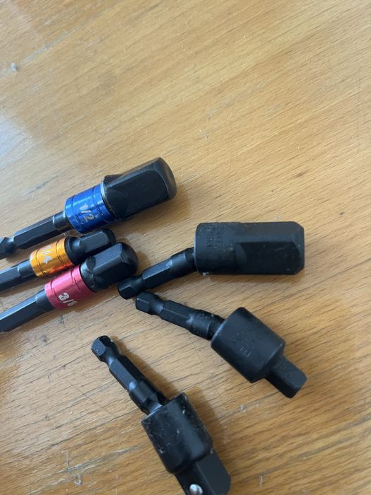 Набор 6шт наконечник гайковерта шуруповерта ударный 1/4 1/4 3/8 1/2