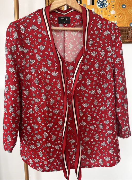 Elegancka koszula Makalu w kwiaty, rozmiar S 36, Polska Marka