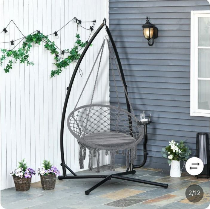 Suporte de cadeira suspensa para varanda ou jardim, com garantia