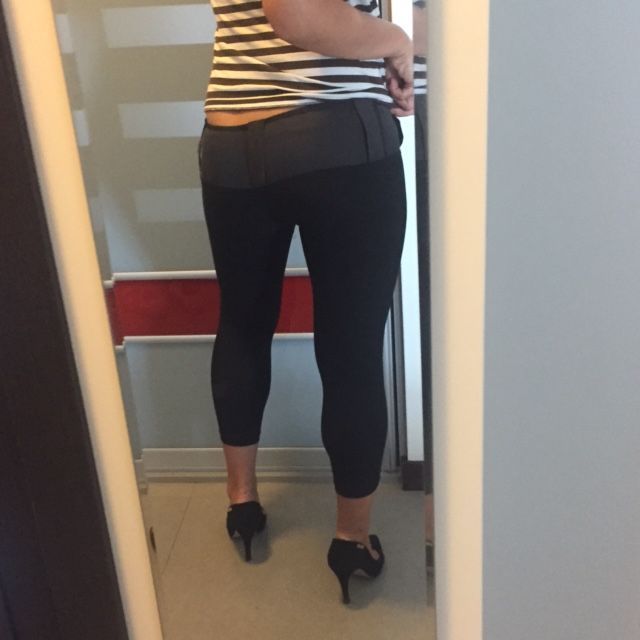 Spodnie legginsy czarne EF XS S dopasowane styl