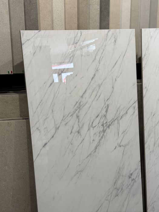 Płytki 59,8 x 119,8 cm Gres Elite White Poler lub Mat szkl rekt Marmur