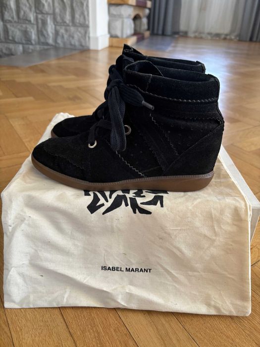 Isabel Marant Bobby Sneakers rozmiar 37 skórzane czarne
