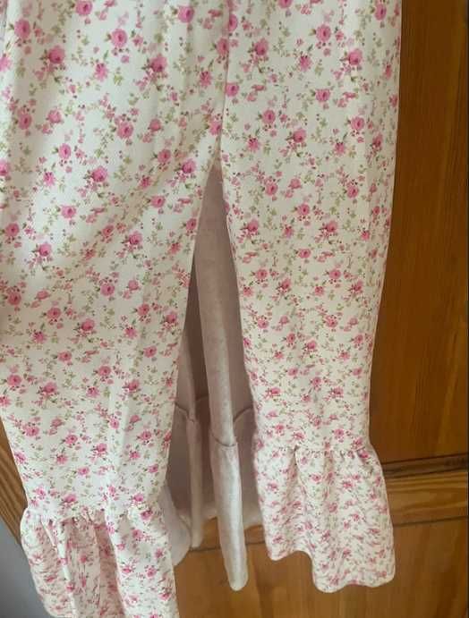 Sukienka midi w kwiatki, S