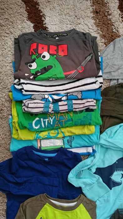 Bluzki z długim rękawem+ krótki rękaw rozm.104